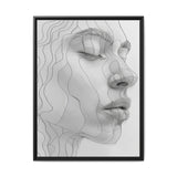 Japandi-Inspired Minimalist One-Line Art Print on Museum Paper