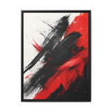 Abstract Energy - Red and Black Acrylic Chaos 8K Art Print