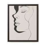 Monochrome Japandi-Inspired One-Line Art Print - Museum Grade