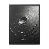 Abstract Swirls - High-Contrast Black & White Brush Art Print