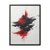 Abstract Red and Black Chaos - High-Detail Modern Art Print