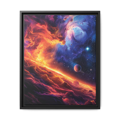 Trippy Neon Cosmic Landscape - Ultra HD Space Art Print