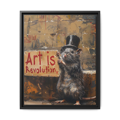 Rebel Rat Top Hat - Banksy-Style Urban Art Print