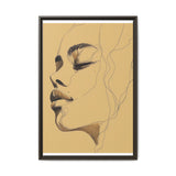 Japandi-Inspired Minimalist One-Line Portrait Art Print