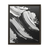 Monochrome Elegance: Abstract Swirls High-Def Art Print
