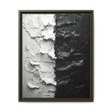 Monochrome Yin-Yang Abstract Art - Museum Grade Print