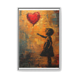Heartfelt Release - Banksy-Inspired Anime Art Print