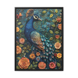 Iridescent Art Nouveau Peacock - Luxury Fine-Art Illustration