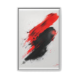 Abstract Energy: Vivid Red & Black Chaos - High-Definition Art Print