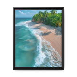 Tropical Beach Golden Hour Escape - Vibrant 4K Wall Art Print