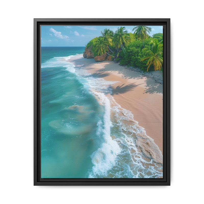 Tropical Beach Golden Hour Escape - Vibrant 4K Wall Art Print