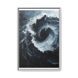 Yin-Yang Swirl - High Contrast Abstract Art Print