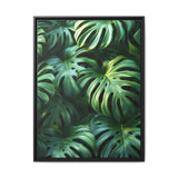 Floating Monstera Delight - Serene Nature Art Print
