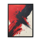 Vivid Red & Black Chaos - Abstract Acrylic 8K Art Print
