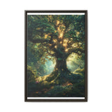 Enchanted Forest Whimsy: Majestic Trees & Sun-Dappled Glade Print