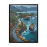 Coastal Elegance: Aerial BC Highway - Museum Grade Print