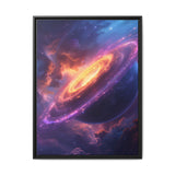 Iridescent Space Garden: Vivid Nebula & Celestial Flora Print