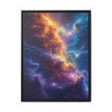 Neon Cosmos: Ethereal Space Nature Art Print on Museum Paper