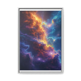 Neon Cosmos: Ethereal Space Nature Art Print on Museum Paper