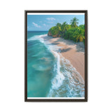 Tropical Beach Golden Hour Escape - Vibrant 4K Wall Art Print