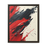 Vivid Red & Black Abstract Chaos - Modern Ink Acrylic Art Print
