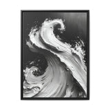 Abstract Elegance: Monochrome Swirls Art Print on Museum Grade Paper
