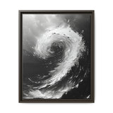 Abstract Swirls: High-Contrast Black & White Art Print