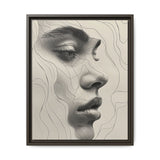 Modern Japandi-Inspired Minimalist Line Art Portrait Print
