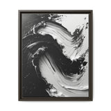 Abstract Swirls in Monochrome - High-Def Artistic Brushwork Print