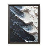 Abstract Swirls Expression - High-Contrast Black & White Art Print