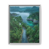 Coastal Escape: Aerial View of BC's Majestic Highway - Wall Art