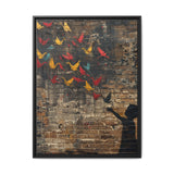 Urban Dreamscape - Banksy-Inspired Paper Cranes Art Print