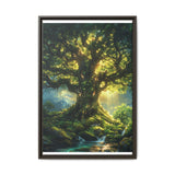 Enchanted Forest Fantasy - Luminescent Moss Canvas Art Print