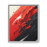 Vivid Red & Black Abstract Chaos - High-Detail Art Print, 8K