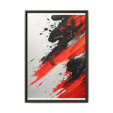 Abstract Fury: Vivid Red & Black Chaos - High-Detail 8K Fine Art Print