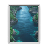 Coastal Serenity: Aerial BC Highway - Premium Museum Art Print