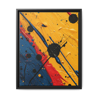 Dynamic Abstract Expressionism Splatter Art Print - Pollock Inspired