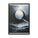 Monochrome Yin-Yang Swirl - High Contrast Abstract Art Print