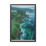 Coastal Serenity: Aerial BC Highway Art Print