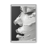 Monochrome Elegance: Abstract Swirls & Brush Strokes Art Print