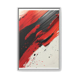 Abstract Red and Black Chaos - High-Detail Ink-Acrylic Art Print