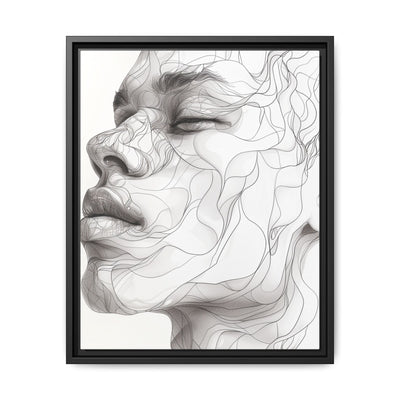 Japandi-Inspired Minimalist One-Line Portrait Art Print