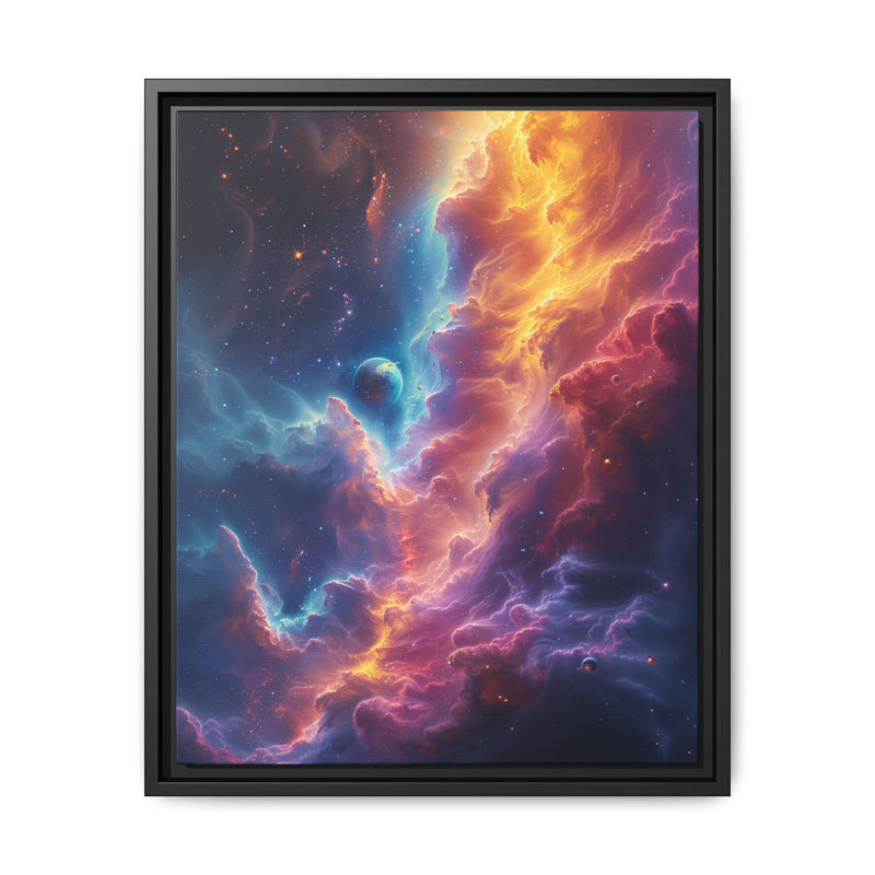 Neon Cosmos: 4K Ultra-Detailed Space Nature Art Print