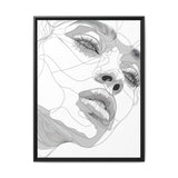 Japandi-Inspired One-Line Art Portrait - Minimalist Monochrome Print