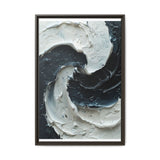 Yin Yang Swirl - Abstract Impasto Fine Art Print