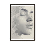 Minimalist One-Line Ink Portrait - Japandi-Inspired Fine Art Print