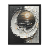 Monochrome Yin-Yang Swirl - High-Contrast Abstract Fine Art Print