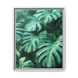 Floating Monstera Leaves - Ethereal Art Print on Museum-Grade Paper