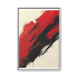 Abstract Red & Black Chaos - High-Energy Fine Art Print, 8K Detail