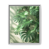 Floating Monstera Delight - Minimalist Botanical Art Print